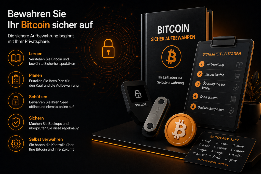Bitcoin-Leitfäden zum Kauf, zur sicheren Aufbewahrung und zur Selbstverwahrung von Bitcoin.