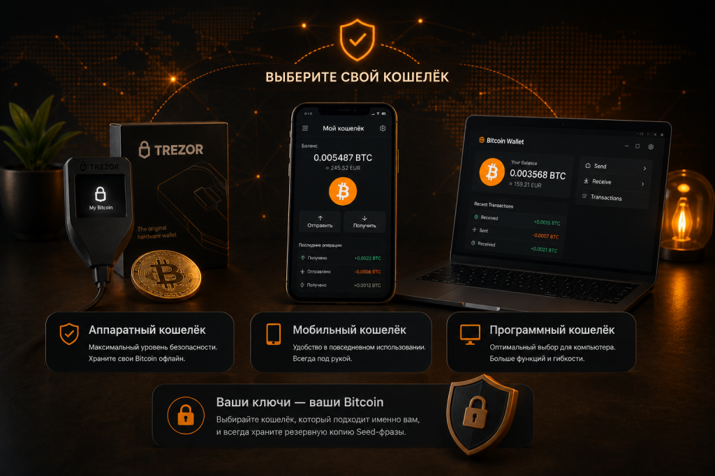 Как выбрать биткойн-кошелёк
