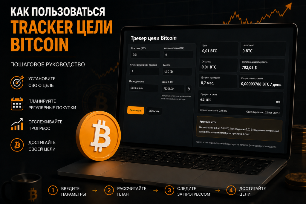 Как пользоваться Tracker цели Bitcoin — пошаговое руководство