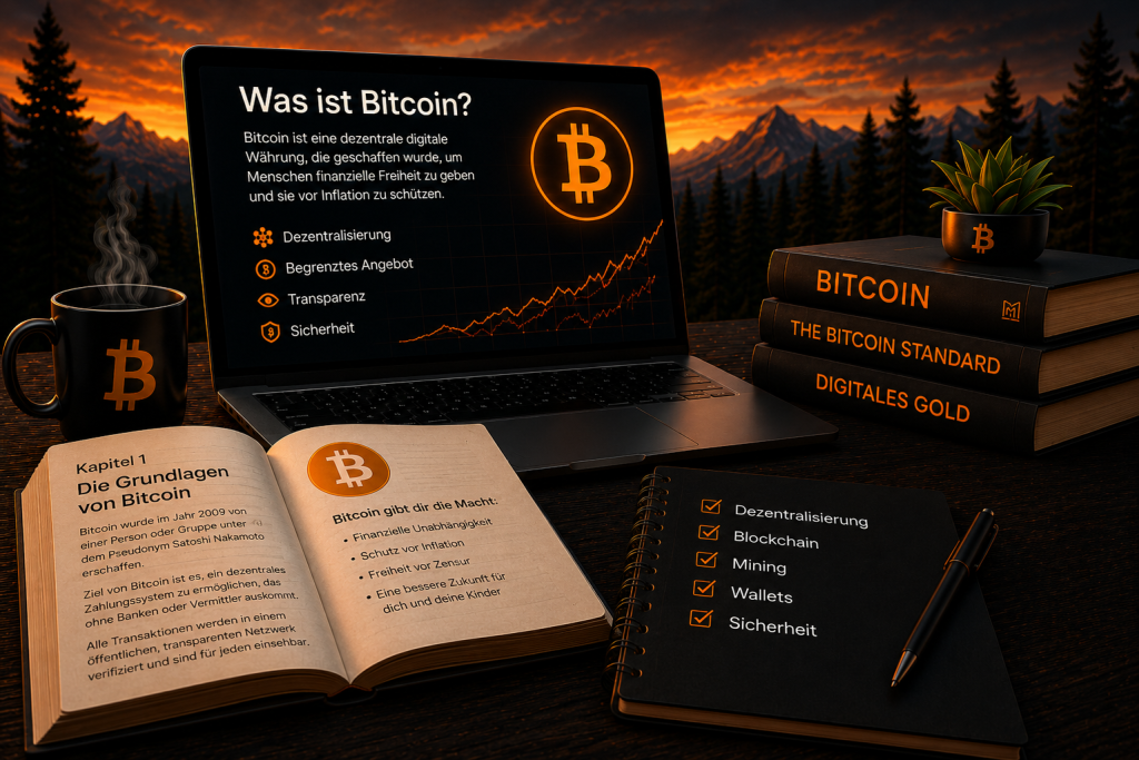 Die Grundlagen von Bitcoin verstehen und langfristiges Investieren lernen.
