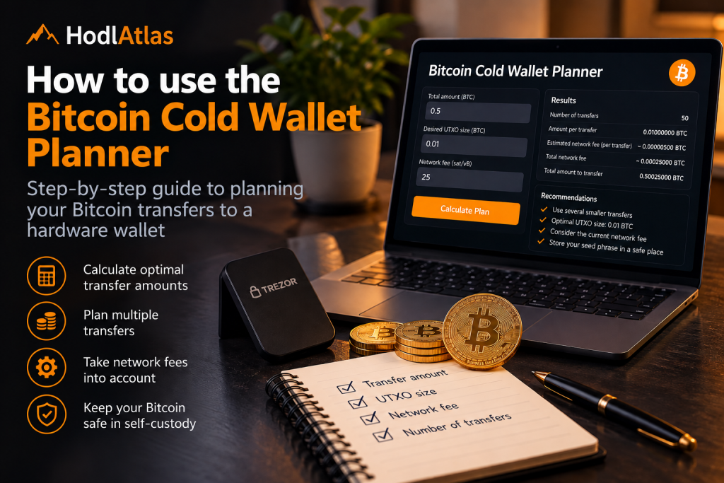 How to use the Bitcoin Cold Wallet Planner — step-by-step guide