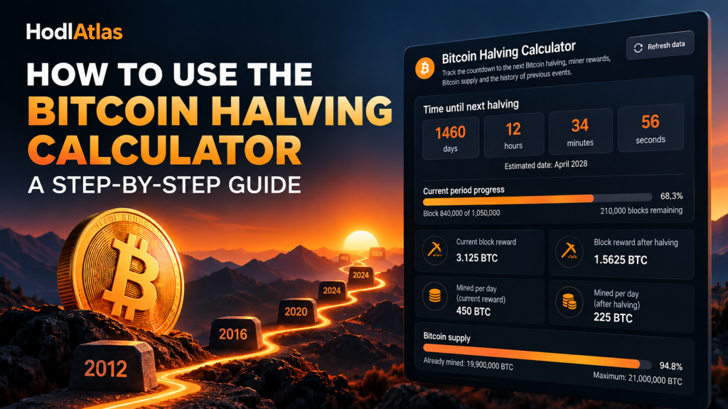 How to use the Bitcoin Halving Calculator — step-by-step guide